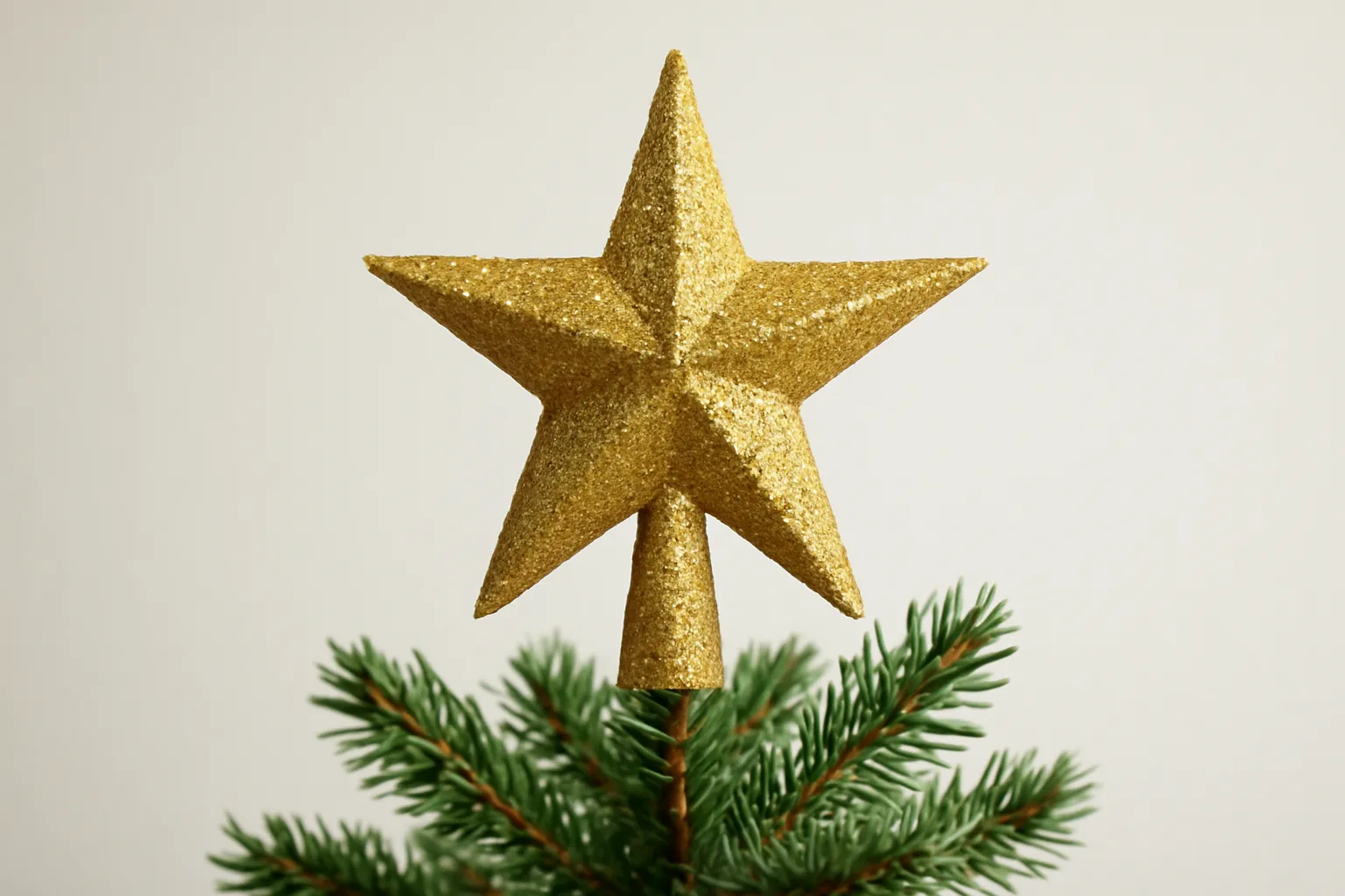 adorno punta arbol navidad