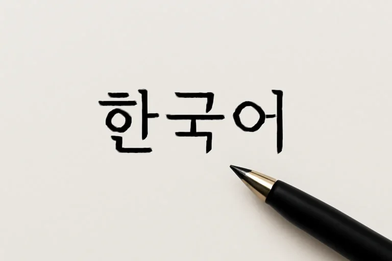 escritura coreana