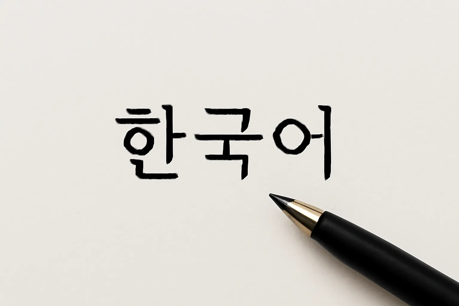 escritura coreana