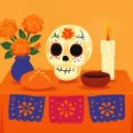 que se coloca en el altar de muertos