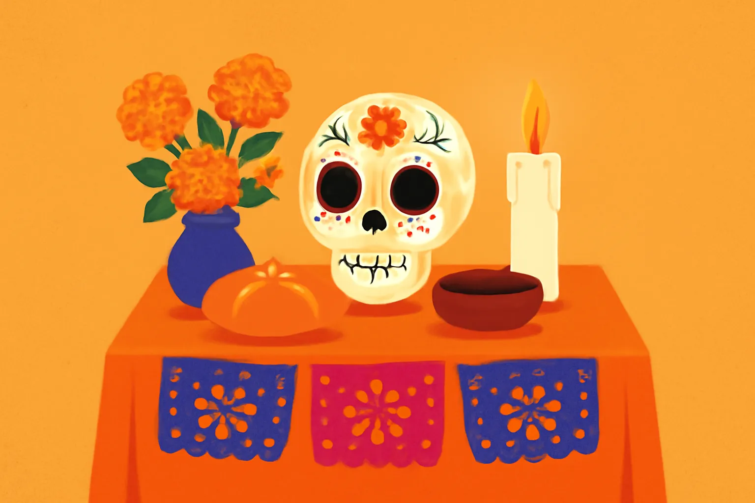 que se coloca en el altar de muertos